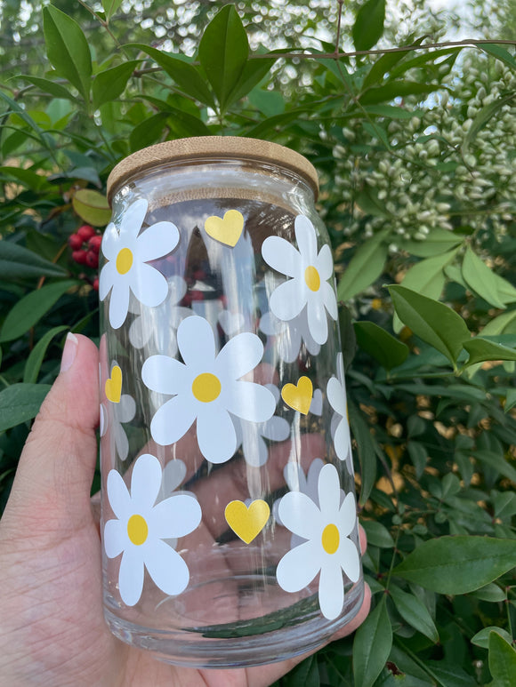 Daisy Glass Cup